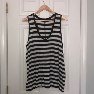 Banana Republic striped racer back tank XL